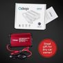300W Car Power Inverter 12V to 240V / 230V Converter, USB-A and USB-C 3A Charging Ports - Charge Your Laptop, iPad, iPhone, Tablet, Consoles & More - Durable and Powerful - Red Aluminum Body Image 2