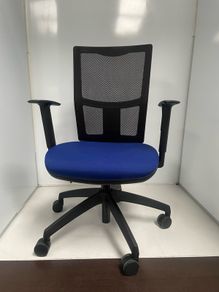 Blue office chairs