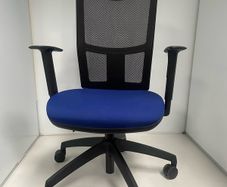 Blue office chairs