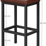 Set of 2 Bar Stools Backless - Free Delivery Nationwide Image 2