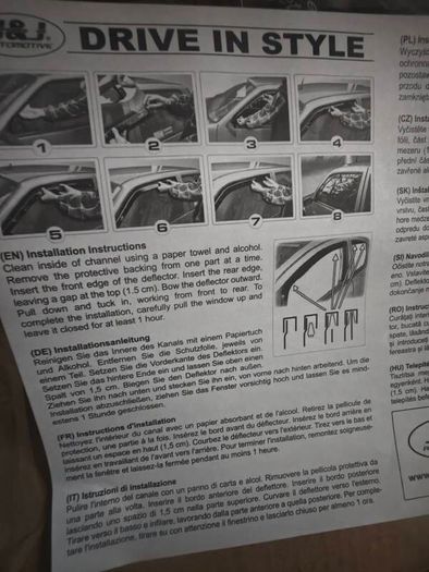 Vw caddy wind deflector