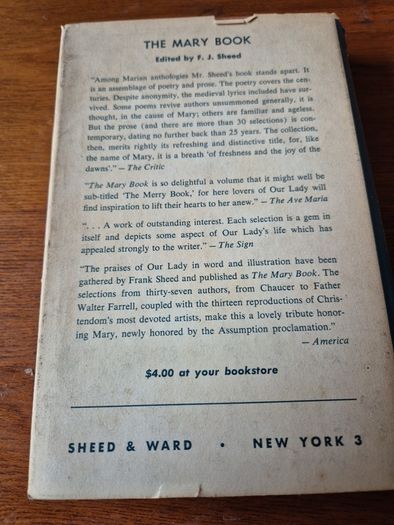 Vintage Mother of The Redeemer. Lectures on Doctrine and Devotion. Kevin McNamara. Religious. 1960