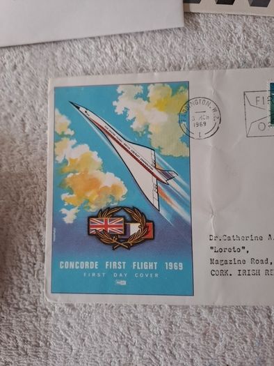Stamps.FDC Concordes 1st.Flight.1969