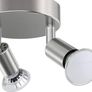 LED Ceiling Light Rotatable, 2 Way Round Plate LED Ceiling Spot Lights, 110mm (Including 2x4W GU10 LED Light Bulbs, 450LM, Cool White) LED Ceiling Lamp for Kitchen, Living Room  Matt Nickel Image 6