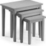 Free Express Shipping Cleo Nest Of Tables, Oak, Height: 46, Width: 48, Depth: 33cm Multiple Colours Available Image 2