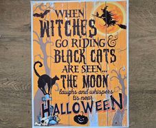 Halloween poster canvas
