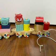 Janod - Baby Forest Wooden Pull along Train