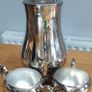 Silver Coffee / Tea Set, Vintage Silver Plated Coffee Pot, Sugar bowl, Milk Jug Image 4