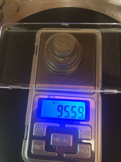 50% silver coins 95.6g