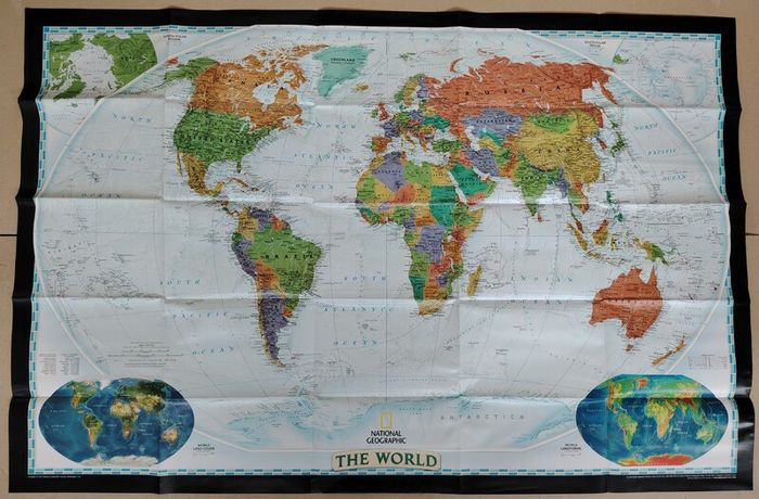 National Geographic "The World" Map 2003