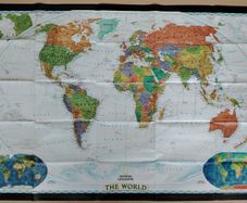 National Geographic "The World" Map 2003
