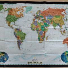 National Geographic "The World" Map 2003