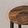 Bar Stools Set of 2, Kitchen Breakfast Bar Chiars, Industrial 63 cm Height Stools for Dining Room, Kitchen, Solid and Stable, Rustic Brown and Black Image 5