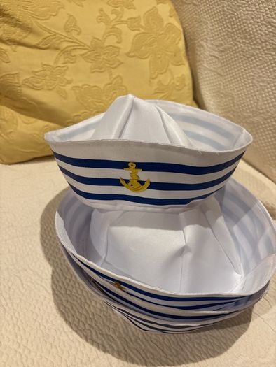 Sailor dress up hats .