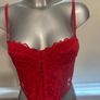 Primark Women's Red Corset size XS cup UK34A EU75A Free post Image 4