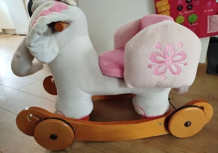 plush rocking horse elephant
