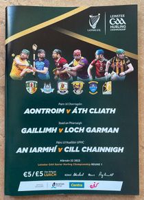 2023 GAA - Leinster Senior Hurling Championship Round 1 Programme