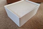 White Storage Box with Lid