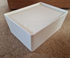White Storage Box with Lid