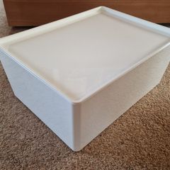 White Storage Box with Lid