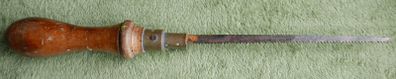 VINTAGE Wooden Handled Pad Saw with Brass fittings - Keyhole Saw