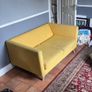 Modern Yellow 2-Seater Sofa / Couch (Mid-Century Style) Image 4