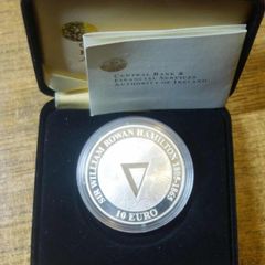 2005 Ireland Central Bank Sir William Rowan Hamilton Uncirculated Euro10 Silver Proof Coin in Original Presentation Box.