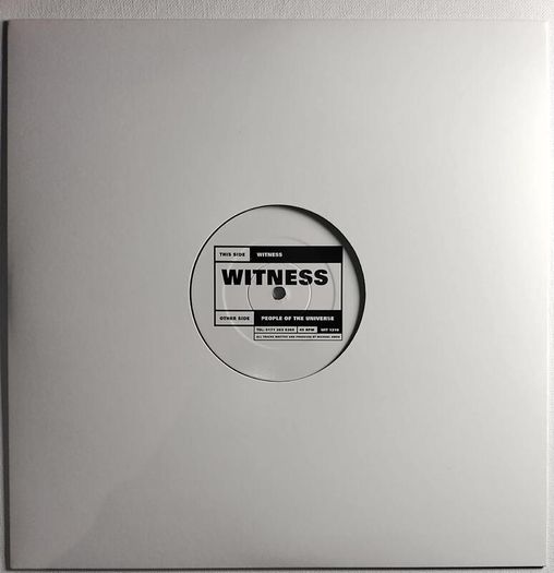 Witness - People Of The Universe - Temple Theatre / Crypt Dublin Classic! EXCELLENT Condition!!