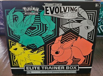 Pokemon TCG Evolving Skies ETB Elite Trainer Box Opened
