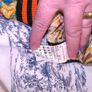 ladies 80's Benetton pants size large Image 5