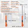 Hydraulic Long Ram Jack, 3 Ton Engine Hoist Cylinder with Single Piston Pump And Clevis Base Image 4