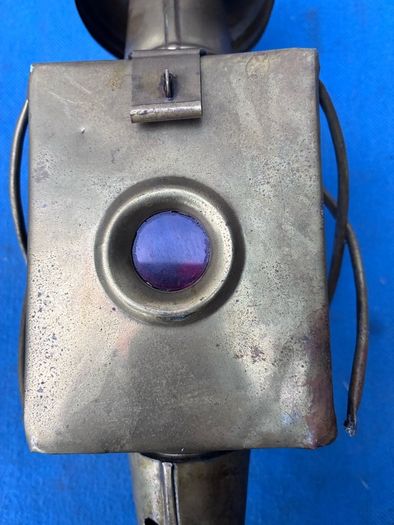 Old brass coach lamp