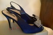 Navy Slingback Shoes