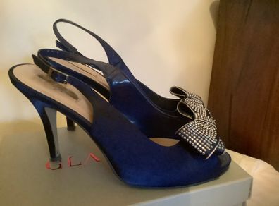Navy Slingback Shoes