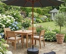 Diameter 3m Solid hardwood Garden Parasol with heavy-duty Base