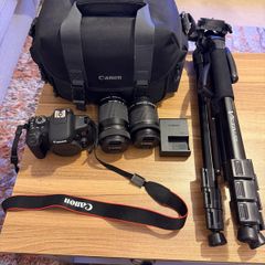 Canon EOS 750D (Rebel T6i) 2 Lenses Bag Tripod - Full Starter Kit
