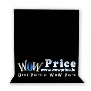 3m x 3.6m Black Muslin Background