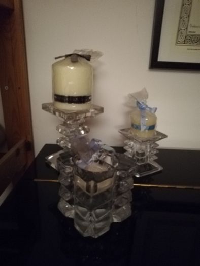 Lir crystal candle holders