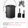 4-Gallon Fireplace Ash Bucket Set Image 7