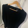 Oasis velvet black dress Image 5