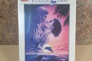 Vintage jigsaw puzzle 1500 piece LOVE lovers dolphins sea PUZZLE CONSERVER