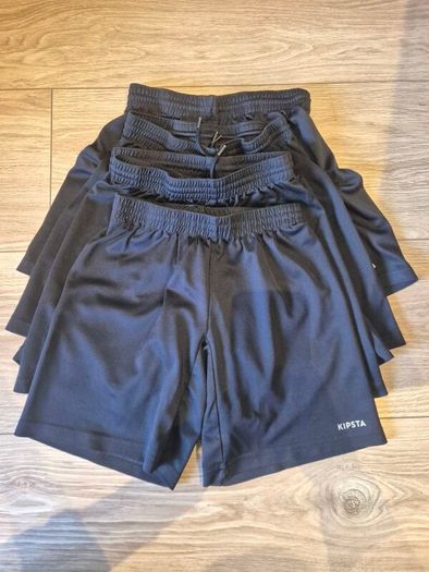 5 pairs of black Kipsta black shorts 10-11