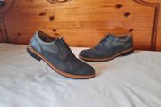 clarks atles brougues Size 11 eu 46 blue suade Tiny bit of fading Overall in good condition