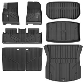 3W Auto-Life 6PC TPE Floor Mats and Boot Liners model3