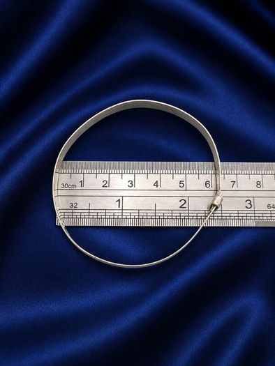 925 Vintage Sterling Silver Engraved Bangle