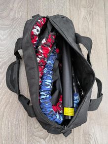 Resistance band/barbell home gym