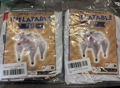 inflatable sheep x 2