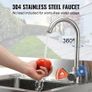 Stainless Steel Utility Sink, 1 Compartment Free Standing Small Sink Include Faucet & legs, 40.6 x 33 x 22.1 cm Image 5