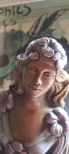 Art Nouveau Statue Lady