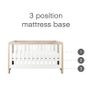 Cot Bed - Tutti Bambini Modena White Oak Image 3